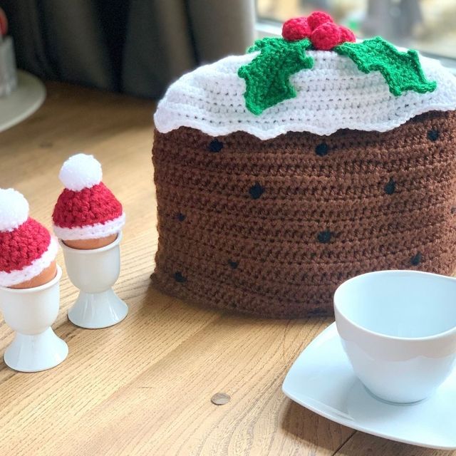 Crochet christmas napkin on sale rings